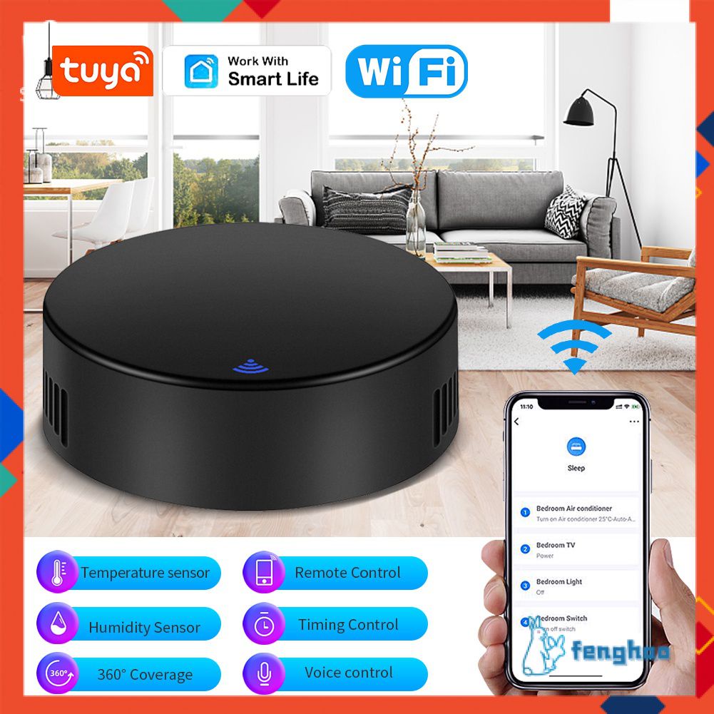Tuya Wifi Hồng Ngoại Điều Khiển Từ Xa Đa Năng Cho Máy Điều Hòa Không Khí Truyền Hình Người Hâm Mộ Đồ Gia Dụng Điều Khiển Giọng Nói Ứng Dụng Alexa Google Home