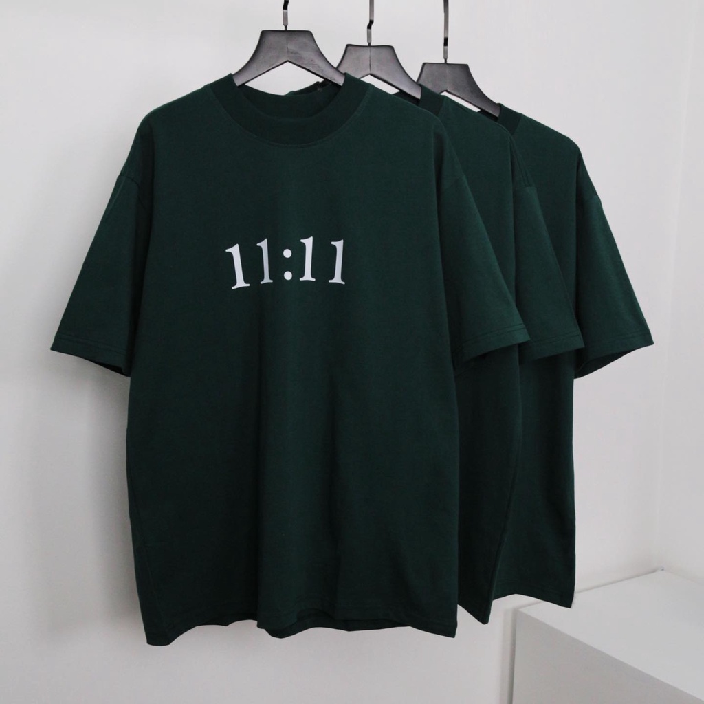 Áo Phông 1:1 Xanh Đặc Biệt Fom Tay Lỡ UNISEX Trẻ Trung - Cotton Mịn Siêu Thấm Hút Mồ Hôi Thoáng Mát