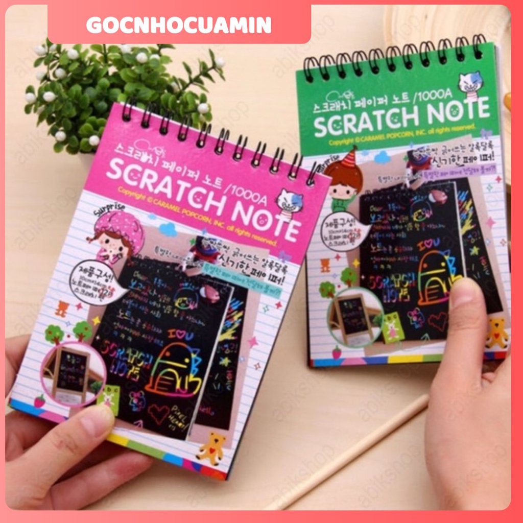 Sổ tay ma thuật Scratch note cực kỳ cute và độc lạ