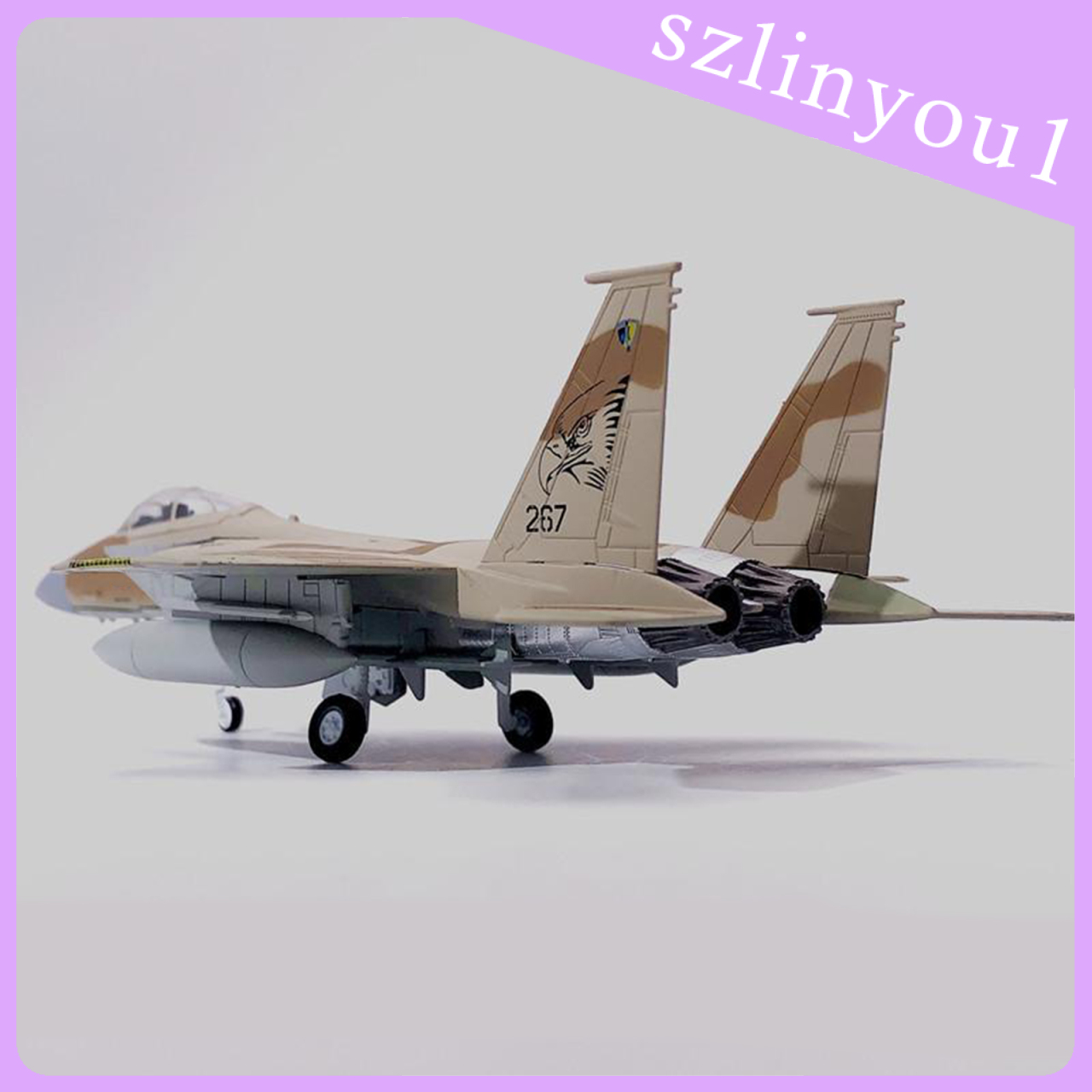 AIRCRAFT MODEL Mô Hình Máy Bay Chiến Đấu Israel F15 Tỉ Lệ 1 / 100