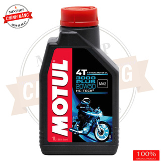 Nhớt motul 3000 plus 4t 20w50 dành cho xe số, tay côn