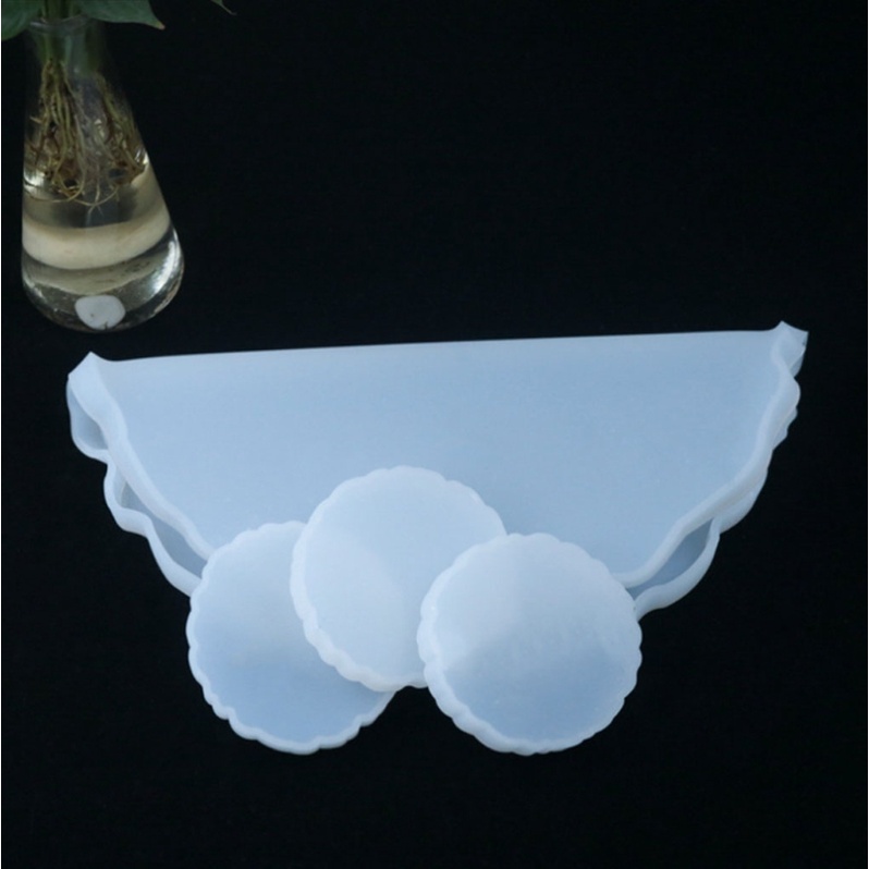 Sa Khuôn Silicone Làm Đế Lót Ly Hình Tròn DIY