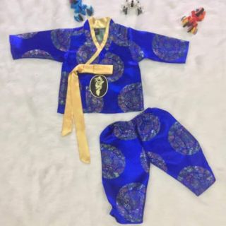 Hanbok  gấm bé trai cao cấp siêu xinh