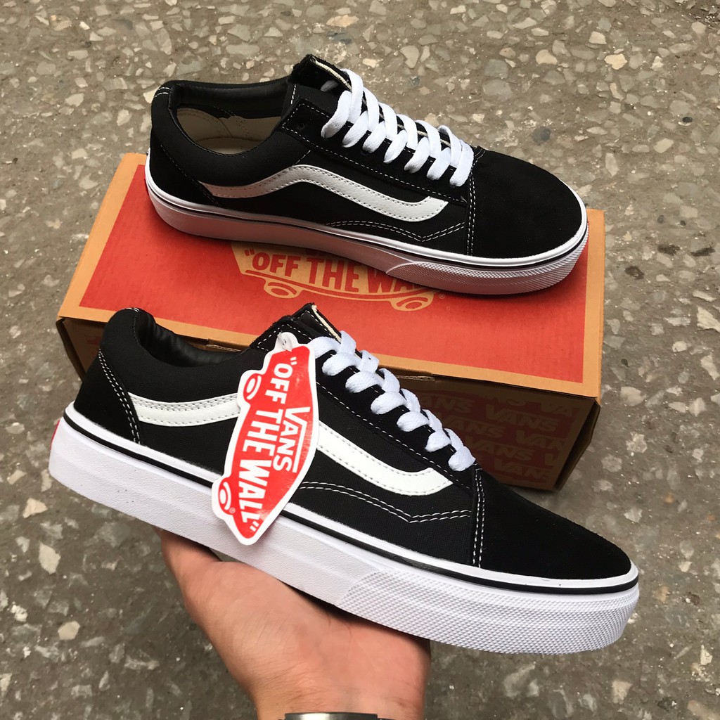 Giầy Thể Thao Van Old Skool Đen Sneaker Nam Nữ 1:1