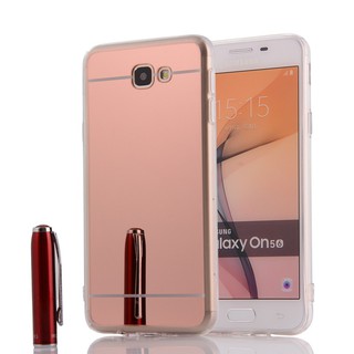 For [ Samsung Galaxy J5 Prime ] Soft Mirror TPU Silicone Back Phone Case