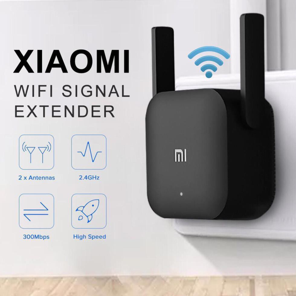 Kích sóng Xiaomi Mi Wifi Repeater Pro phiên bản mới 300 Mbps 2021