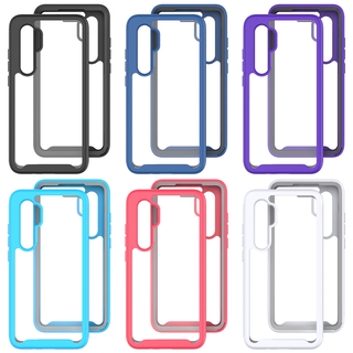 Armor Casing Xiaomi Note 10Lite / 10Lite / 9T / 9T Pro / Redmi K20 / K20 Pro / Note 8 / Note 8Pro / Note 9 /  9 Armor Bumper Case Full Body 2 IN 1 TPU+PC Slim Shockproof Cover Protective Case