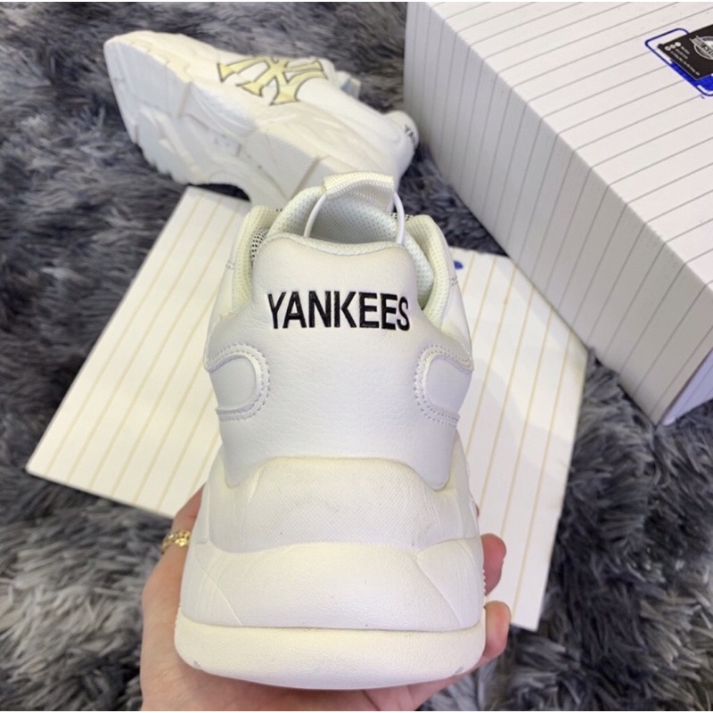 Giày sneakers Mlb Ny in 3D chữ vàng bản 11 NY vàng Nam/Nữ 1.1 | BigBuy360 - bigbuy360.vn