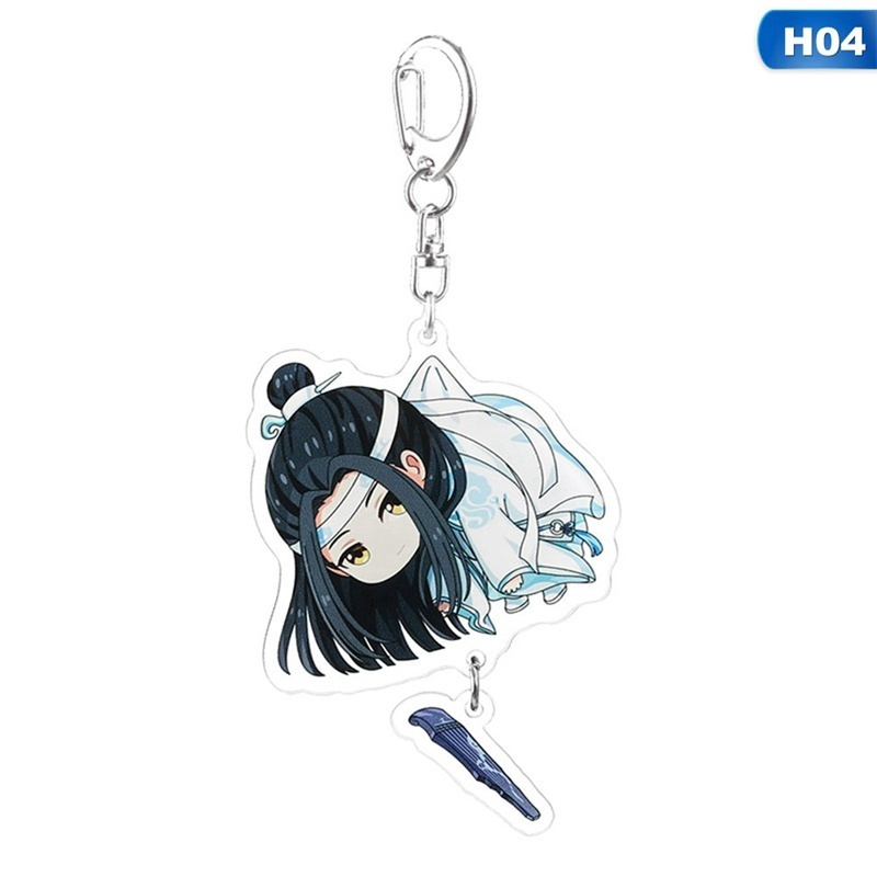 Tmdbyx Móc khóa trang trí hình nhẫn vật hoạt hình Mo Dao Zu Shi xinh xắn