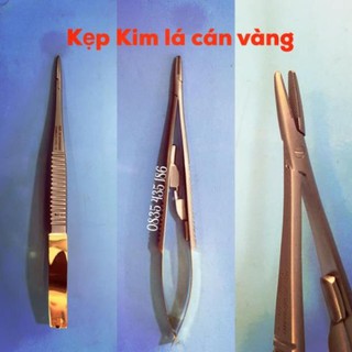 Kẹp Kim Lá Cán Vàng