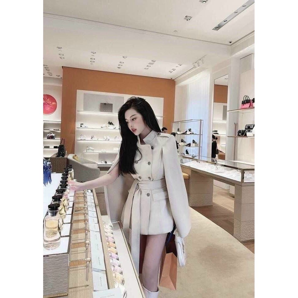 Áo len dạ VNXK dáng trùm mông