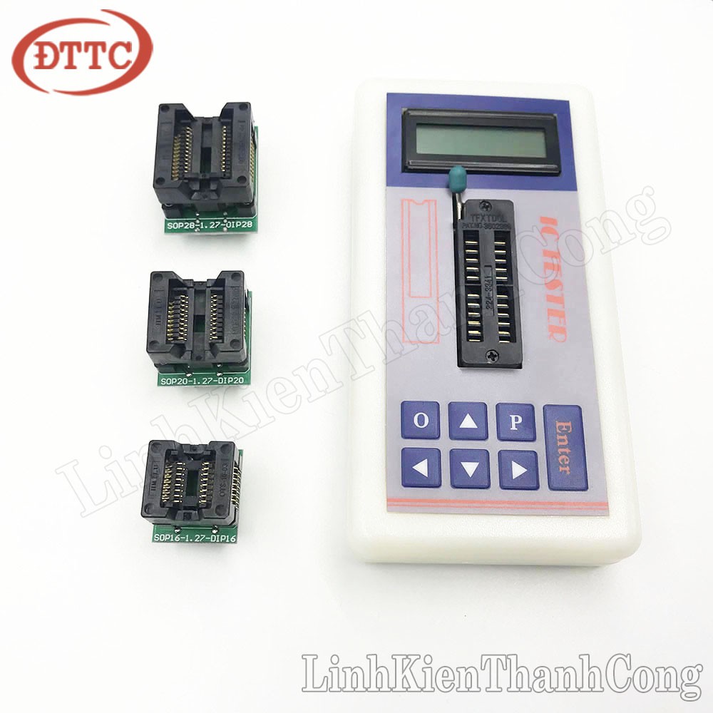 Bộ Test IC Đa Năng Kèm 3 Đế Test Linh Kiện Dán - IC TESTER