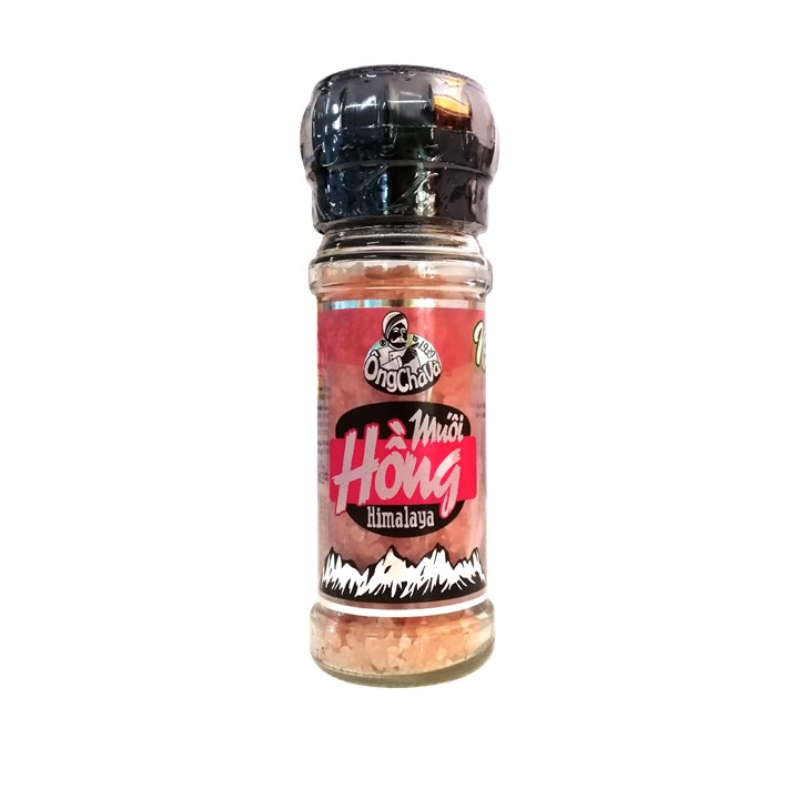 Muối hồng Ông Chà Và Himalaya 100g cối xay (Himalaya pink salt)