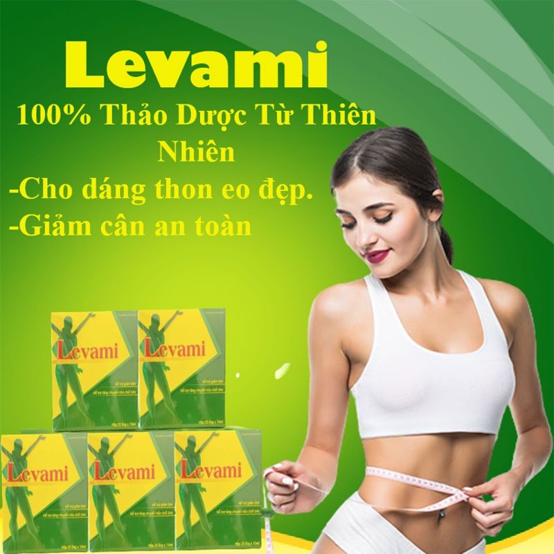 Một ống Giảm cân Levami thảo dược an toàn cho khách thử trải nghiệm