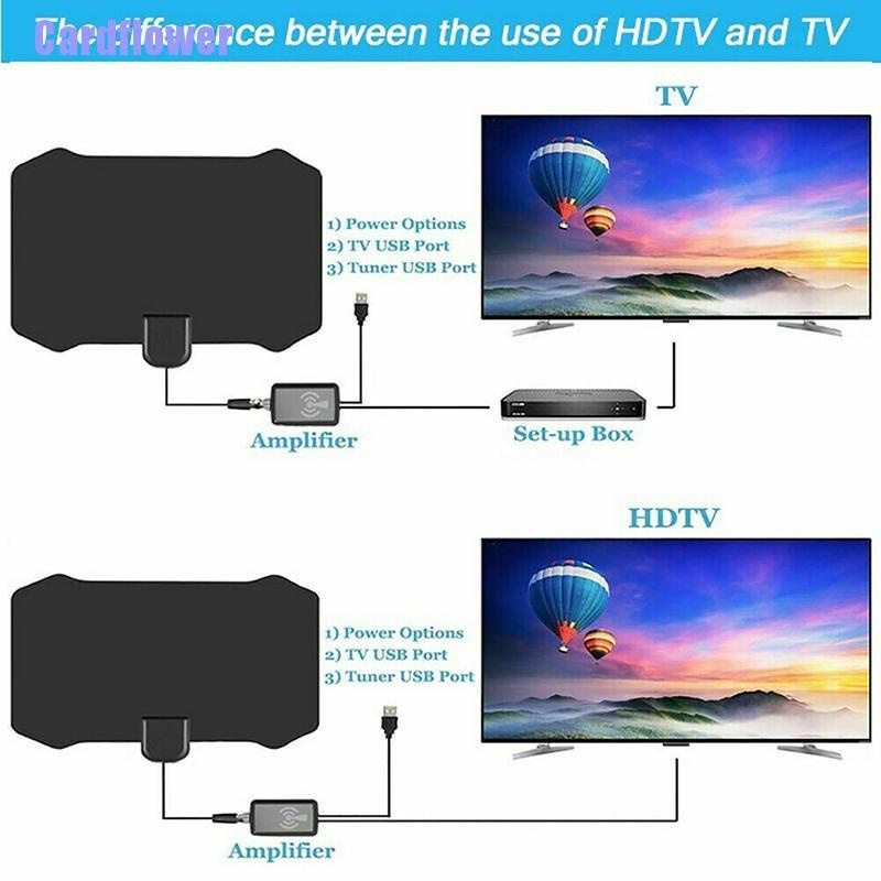 (Hàng Mới Về) Ăng Ten Khuếch Đại Tín Hiệu Hdtv 5000 Dặm 4k Hd