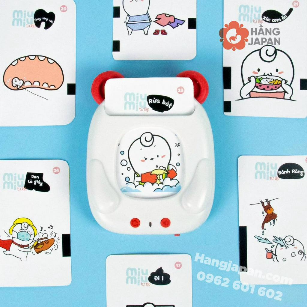 Máy đọc truyện Kennen song ngữ cho bé, máy kể chuyện thông minh Miu bé nhỏ - BH 6 THÁNG