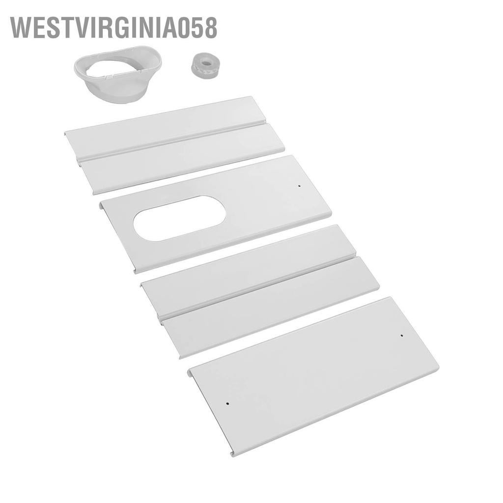 Westvirginia058 Máy điều hòa không khí Bộ thông gió cửa sổ có thể chỉnh Tấm niêm phong AC Vách ngăn thu vào cho ống 5.1 inch