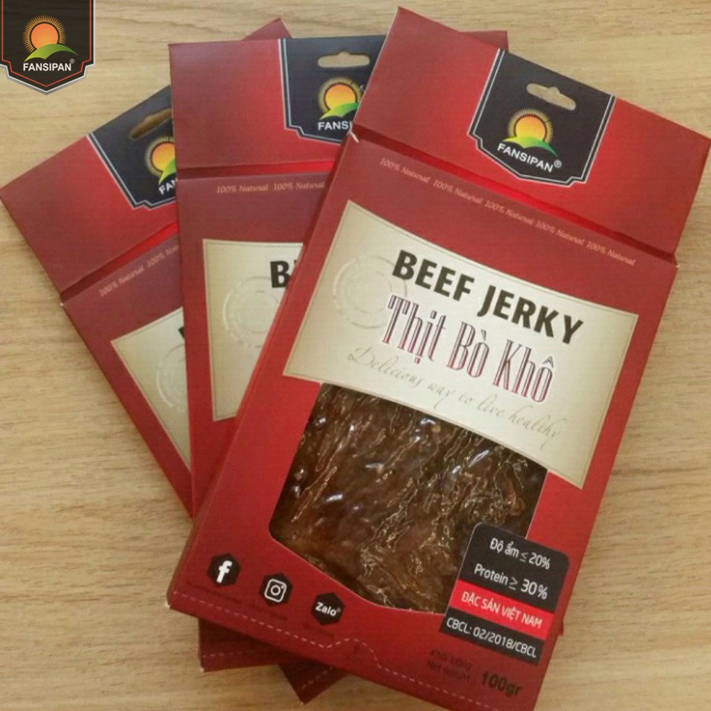 Khô bò miếng mềm Fansipan 100g khô bò miếng bò thật loại 1 khô bò miếng cay đảm bảo ATVS, Torao Foods - đồ ăn vặt ngon | BigBuy360 - bigbuy360.vn