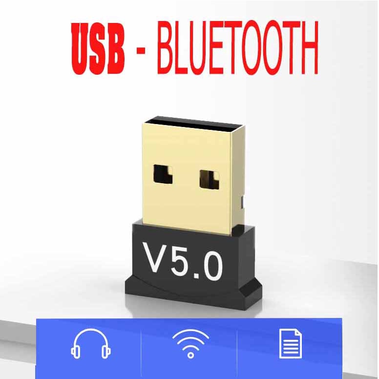 USB Bluetooth 5.0 bổ sung bluetooth cho máy tính để bàn, cho laptop bị hỏng bluetooth phạm vi 15m