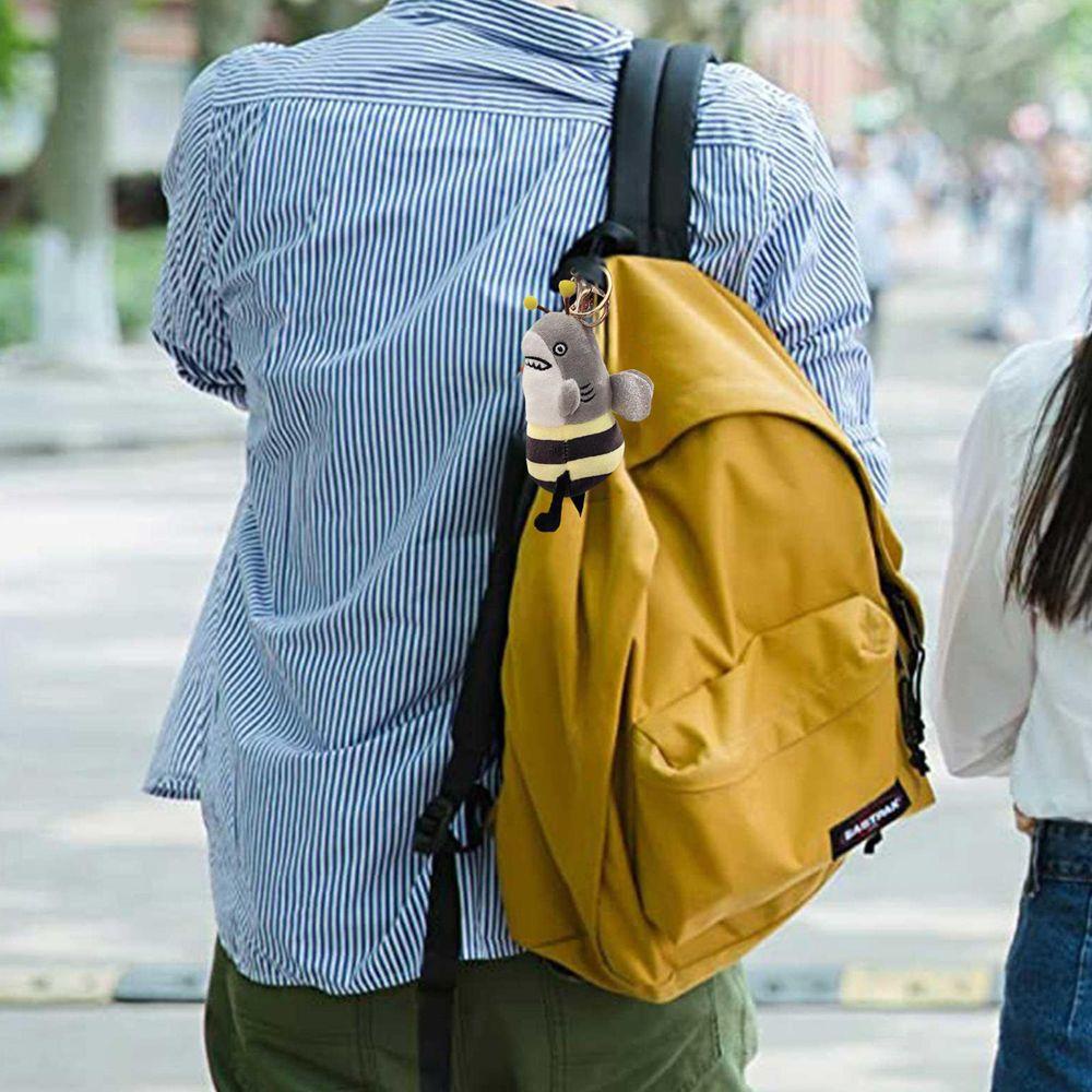 Móc Khóa Hình Cá Mập / Ong Nhồi Bông Dễ Thương DIY