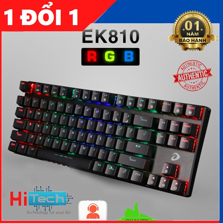 Bàn phím cơ Gaming DAREU EK810 - Queen/ Black (MULTI-LED,Black/blue switch) - Hàng chính hãng | BigBuy360 - bigbuy360.vn