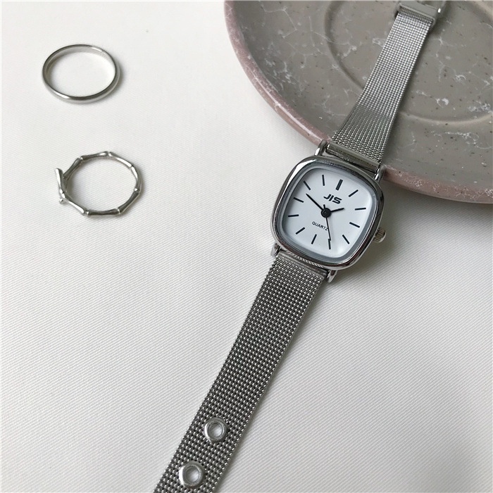 Đồng hồ nữ JIS mặt vuông cá tính, dây thép nhuyễn không gỉ -  Đồng hồ thời trang chính hãng | BigBuy360 - bigbuy360.vn