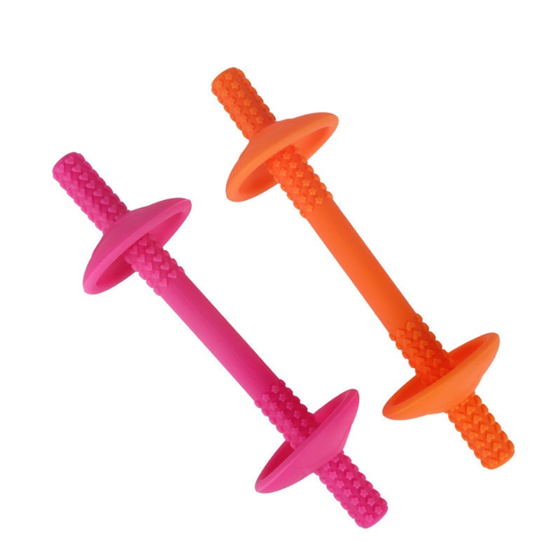 Bộ 2 Ống Silicone Rỗng Mát Xa An Toàn Cho Bé Sơ Sinh Mọc Răng