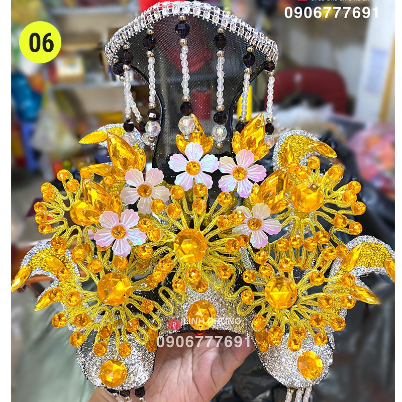 Mão bà Đia Mẫu - tượng cao 40cm  - Đen/Vàng