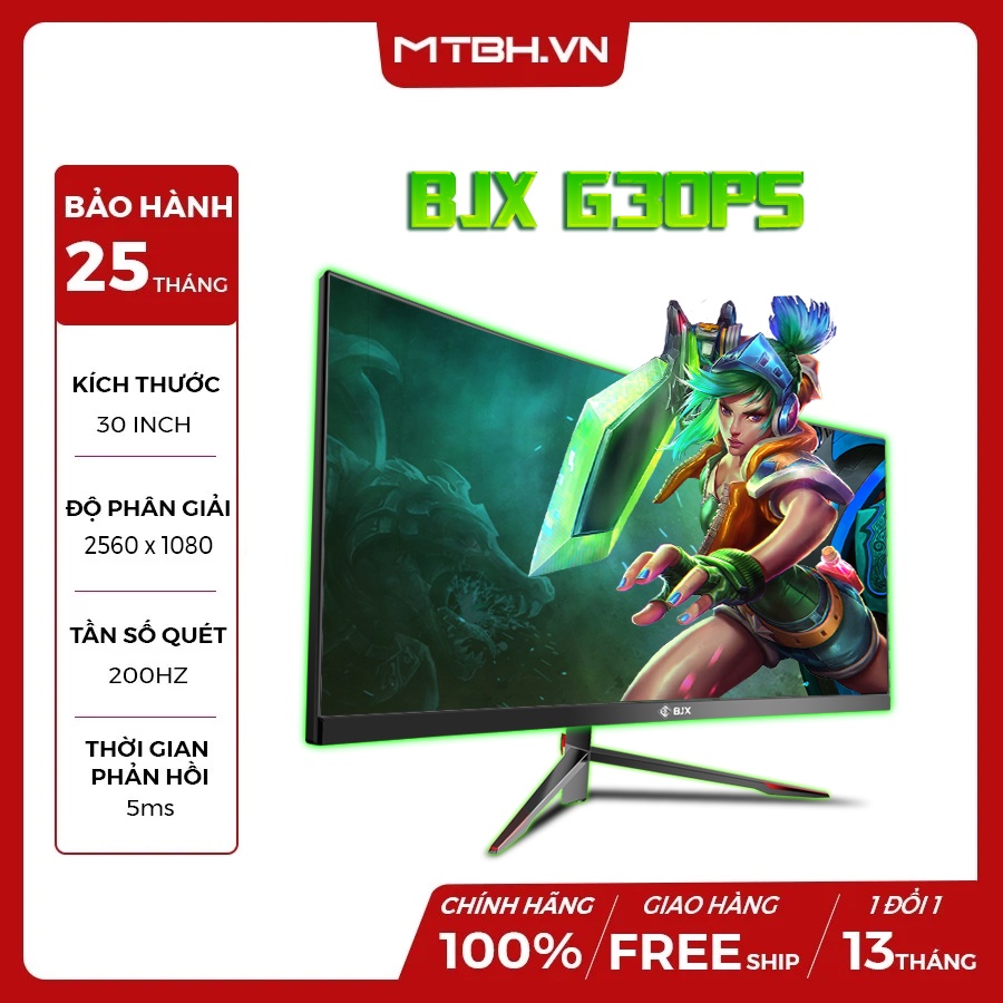 Màn Hình BJX G30P5 30 INCH CONG 200HZ 2k ULTRA WIDE 21:9 GAMING Chính Hãng mới