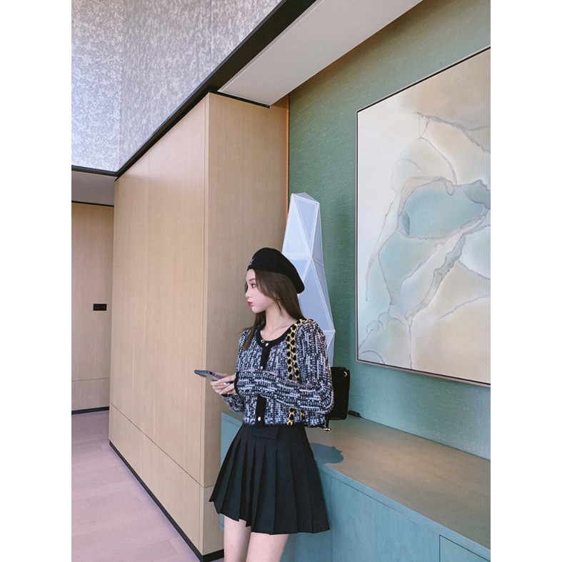 Áo Khoác Cardigan Tay Ngắn Thời Trang Thu Đông Cho Nữ 1748