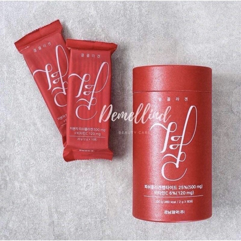 Bột Uống Lemona Gyeol collagen Bổ Sung Collagen Hàn Quốc Hôp 60 gói