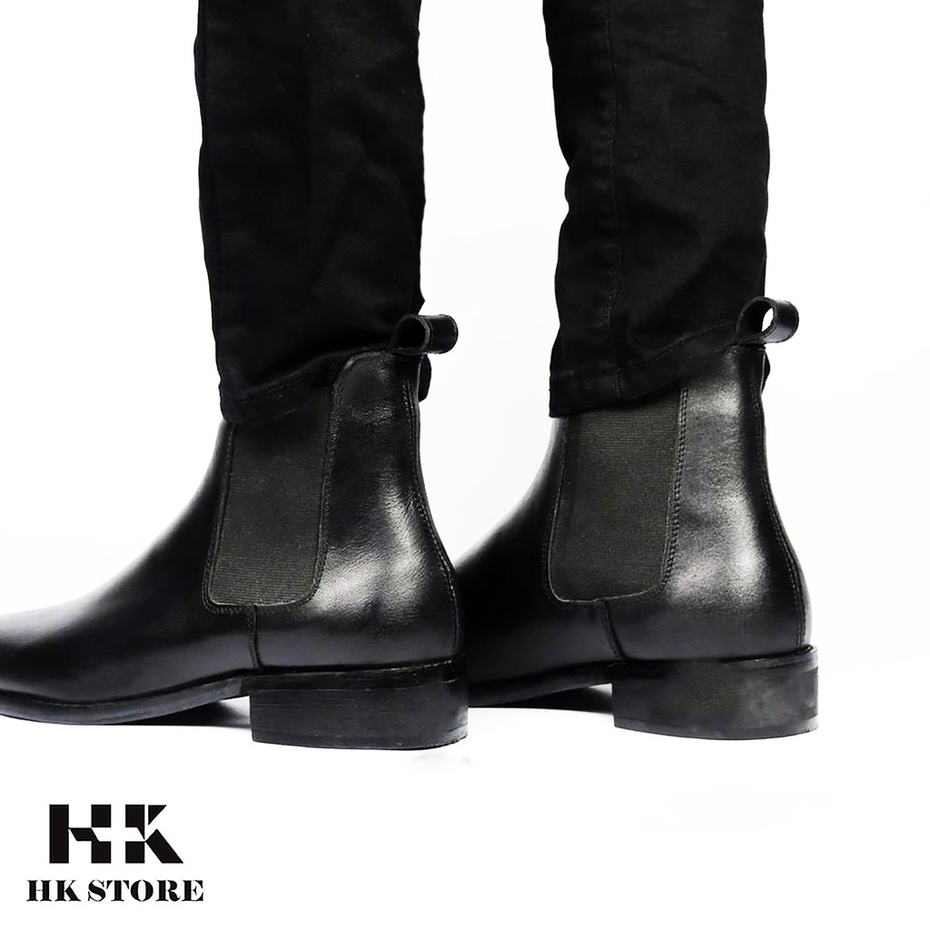 Giày CHELSEA BOOTS chính hãng 👑 HK.STORE 👑 Hàng cao cấp da bò thật 100% hot trend 2021 da mềm lót êm đi cực thoải mái. | BigBuy360 - bigbuy360.vn