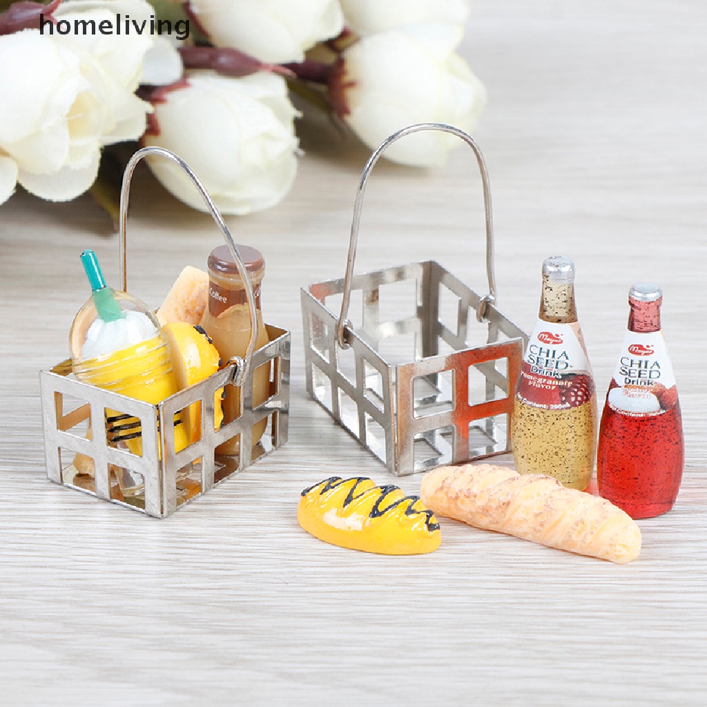 Giỏ Bánh Mì mini Tỉ Lệ 1: 12 Trang Trí Nhà Búp Bê