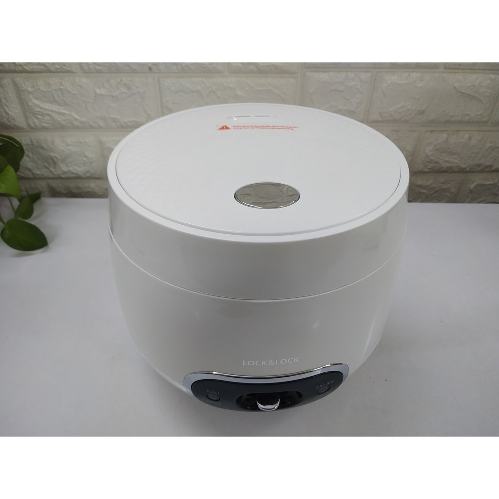 Nồi Cơm Điện Mini Lock&Lock EJR426 màu trắng Dung Tích 0.8 lít - Hàng chính hãng