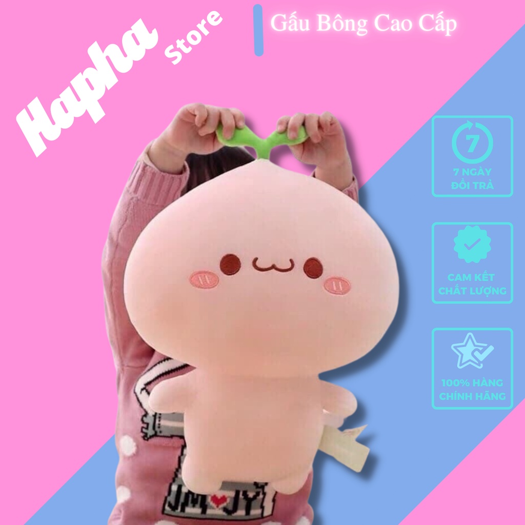 Gấu Bông Rau Mầm Siêu Mềm Mịn Siêu Cute, Mầm Cây Dễ Thương Chất Nhung Co Dãn 4 Chiều Size 35cm