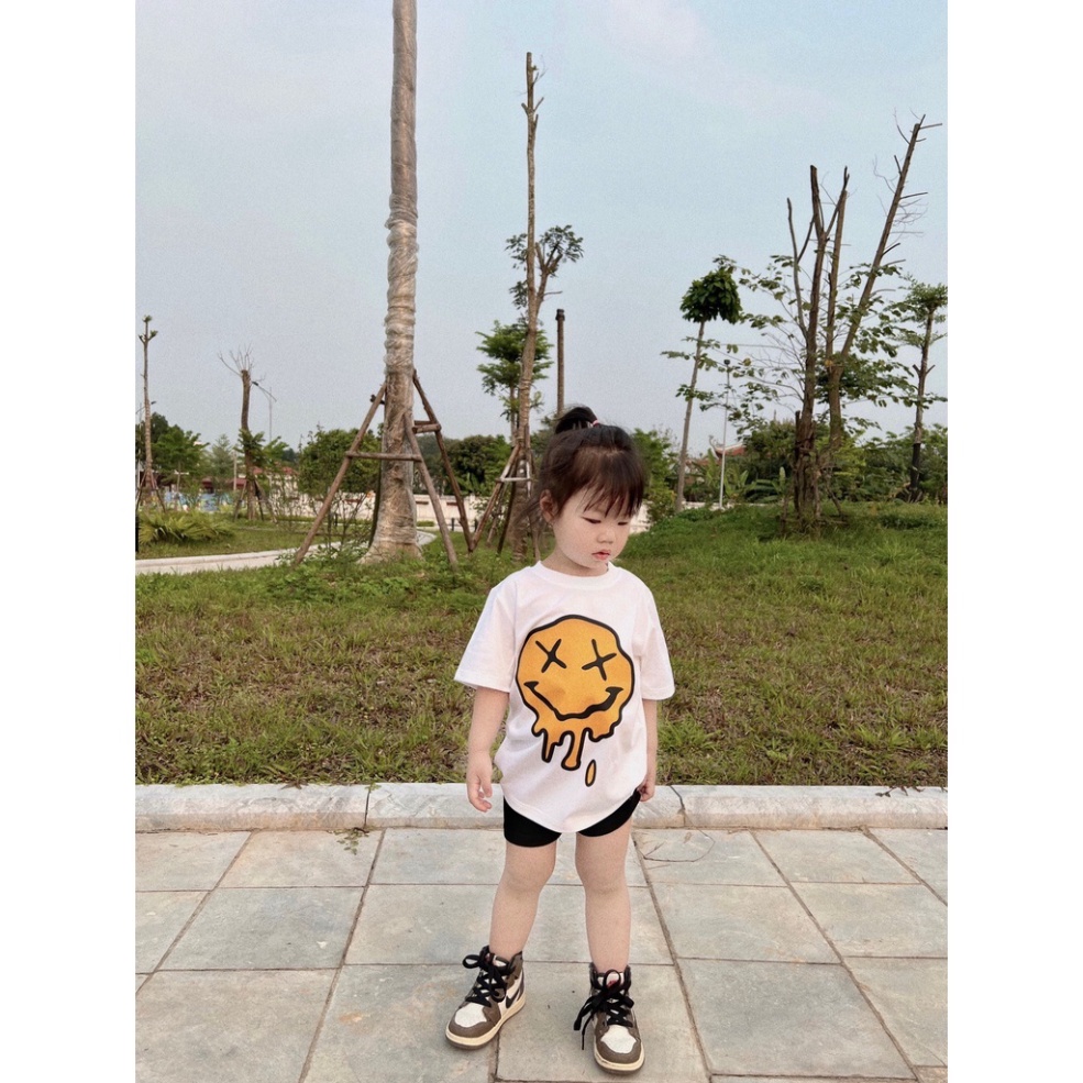 Áo thun mặt cười chảy new 2022 cho bé , áo thun cho bé unisex, TP KIDs MSP 1245