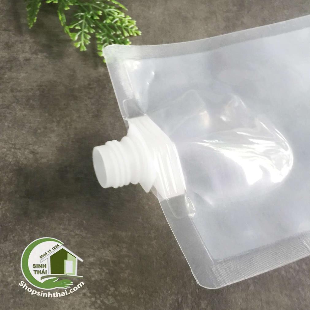 Túi có vòi nhựa nắp vặn, túi đựng chất lỏng 500ml, đáy đứng 13cm x 21cm