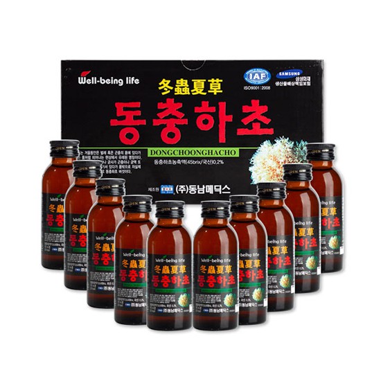 [HÀNG MỚI] Nước Đông Trùng Hạ Thảo Hàn Quốc,Hộp 10 Chai x 100ml [DATE 2023]