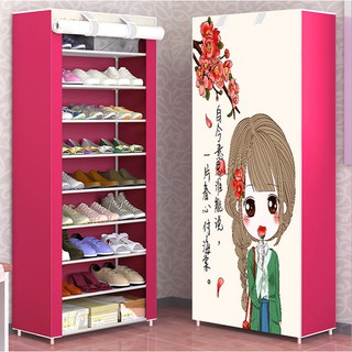 tủ giày 6 tầng trơn