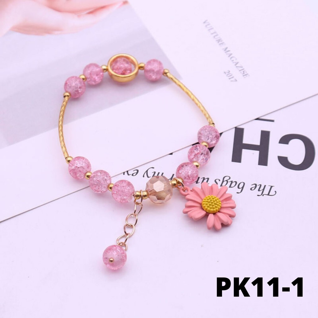 [Mã FAJGT8 giảm 15% đơn 99K] Vòng tay nữ hoa cúc Hot Trend PK11 Miucho | BigBuy360 - bigbuy360.vn