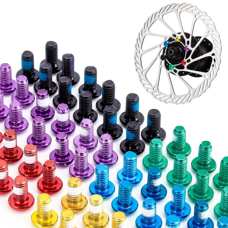 Set 12 Ốc Vít T25 M5x10mm Bằng Thép Không Gỉ Cho Phanh Đĩa Xe Đạp
