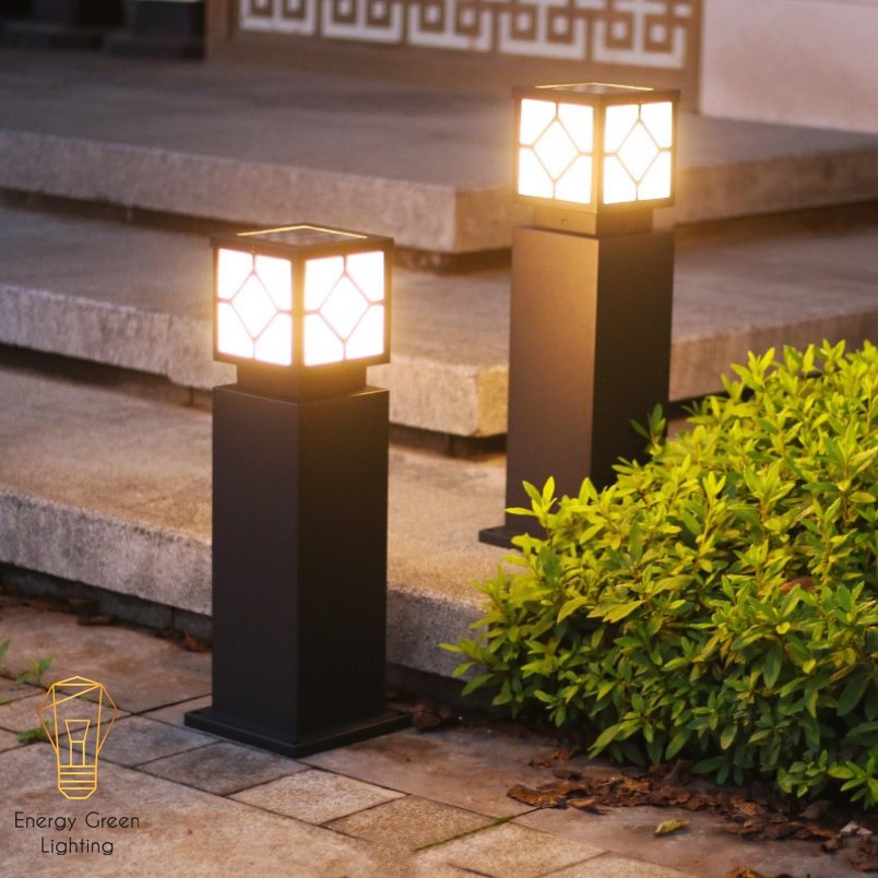 Đèn Cột Sân Vườn Energy Green Lighting DSV-1165 Chống Nước - Chiều Cao 60cm - Cắm Điện Và Dùng Năng Lượng Mặt Trời