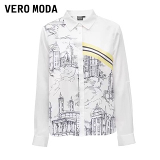 Áo sơ mi lụa hoạ tiết Vero Moda