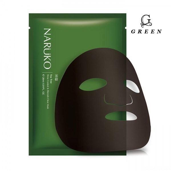 Hộp 8 miếng mặt nạ kiểm soát dầu và mụn trà tràm Naruko Tea Tree 26ml/m (Bản Đài) G30 Green Store