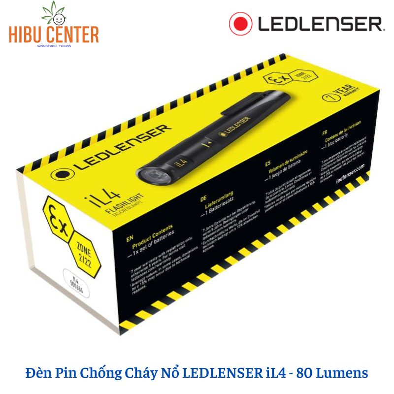 Đèn Pin Chống Cháy Nổ LEDLENSER iL4 - 80 Lumens | Hibucenter