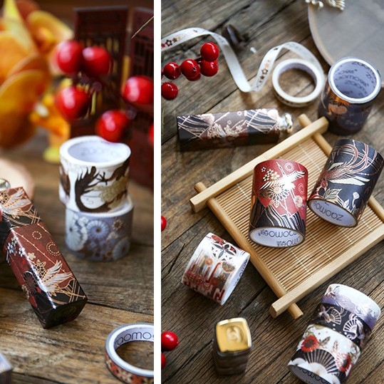 Băng keo giấy trang trí đa dụng phong cách Trung Hoa