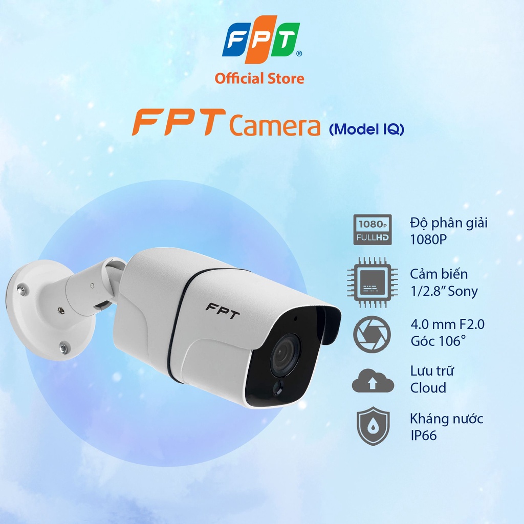 FPT CAMERA - CAMERA IQ CẢNH BÁO GIÁM SÁT AN NINH + Gói CLOUD XEM LẠI 1 NGÀY + KỸ THUẬT LẮP MIỄN PHÍ TẠI HCM + QUÀ TẶNG | BigBuy360 - bigbuy360.vn