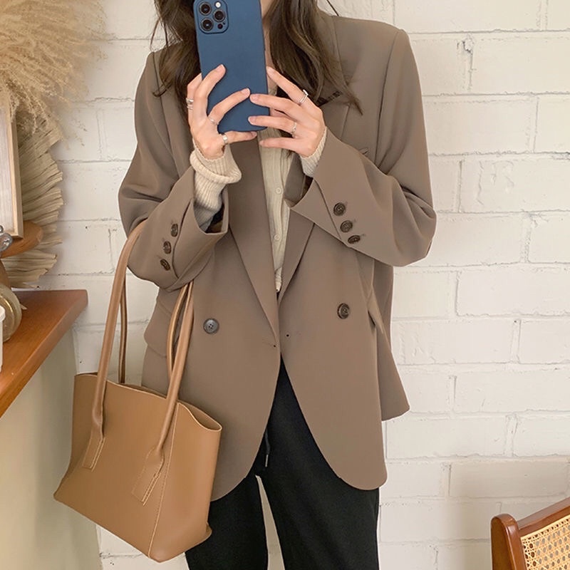 Áo blazer nữ dáng xuông rộng phong cách hàn quốc mẫu mới chất đẹp mã RB615 | BigBuy360 - bigbuy360.vn