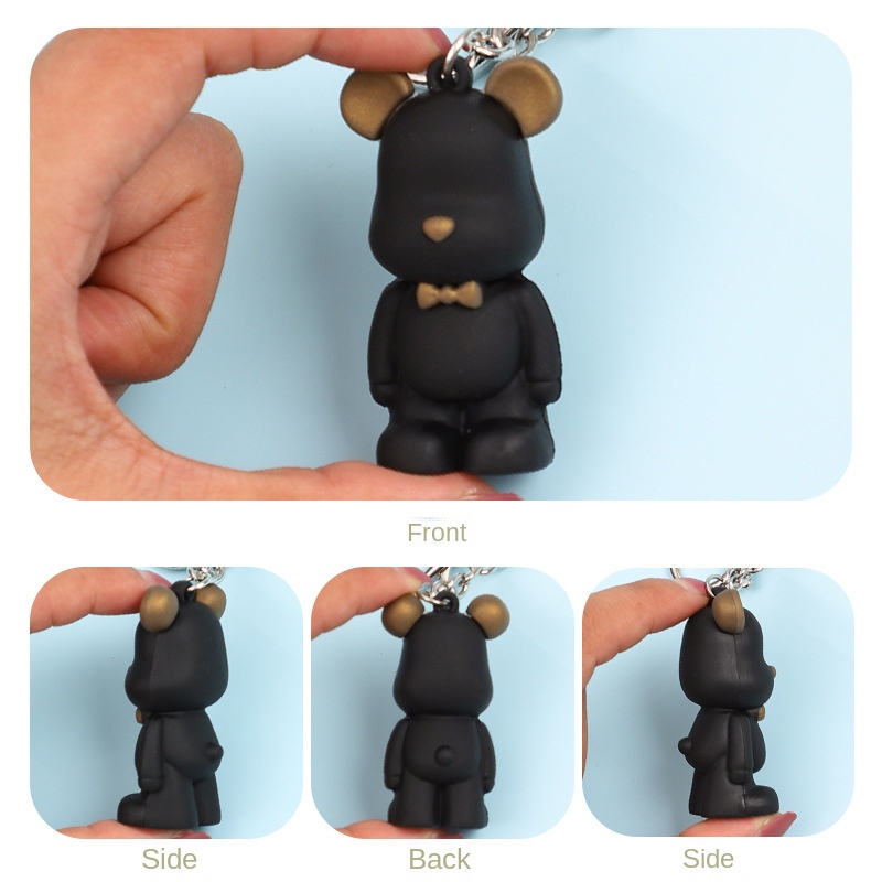 Móc Khóa pvc Keo Mềm Hình Gấu Hoạt Hình Bắc Âu Sáng Tạo Dễ Thương Đa Ứng Dụng