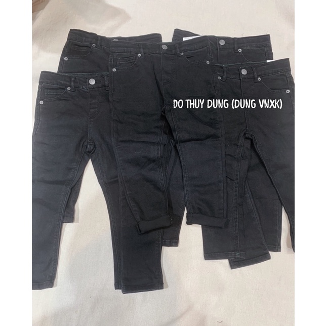 Quần jean đen bé trai